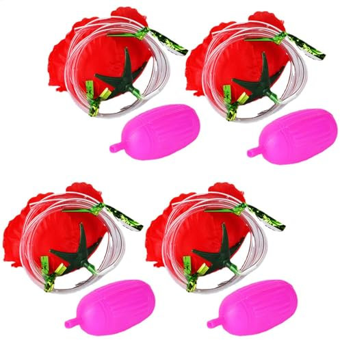 Derwrtup 4 Set Wasserspritzende - Klassische Und Ausgefallene Clown-Accessoires Für Damen Und Herren, Karneval Und Mottopartys