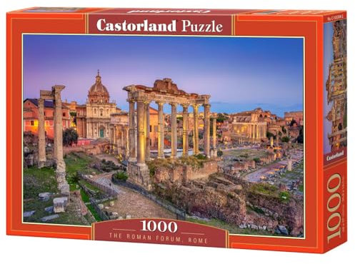 CASTORLAND 1000 Teile Puzzles, Das Forum Romanum, Rom, Italien, Forum Romanum, Altes Gebäude, Historische Puzzles, Erwachsenenpuzzle, Castorland C-105304-2