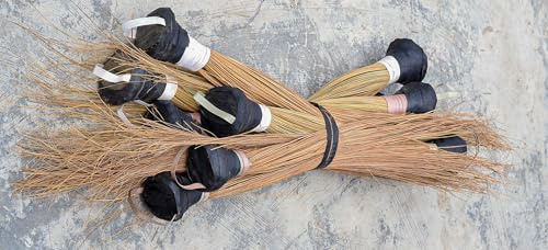 Traditional Igbale Broom, African Handmade Sweeping Tool from Nigeria (Medium)