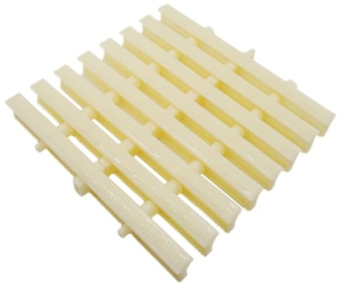 Grille de drainage pour piscine, Grille de débordement vidange piscine en plastique ABS, couleur os, 39,37 pouces, L, 7,08-11,81, 2 à 10 pièces(25x 100cm,8pcs)