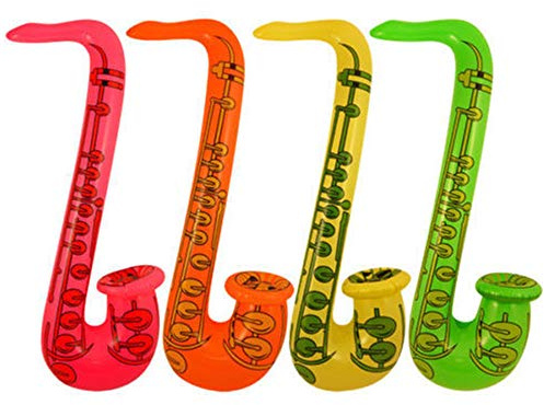 Inflatable Saxophone Muscial Instrument Group Band Fancy Dress Blow Up