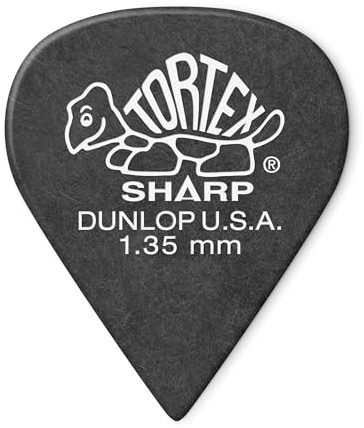 Jim Dunlop 412P1.35 Tortex Sharp Player Pack (Pack of 12)