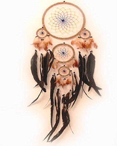 Dreamcatcher Gute Träume Ø ca. 20 cm - Traumfänger mit farbigem Netz
