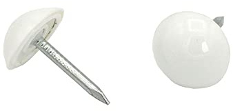 Plastik Ziernägel Weiss Rostfrei A10/12 250 Stück - 10mm