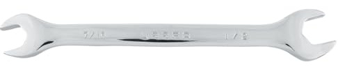 URREA 3025 7/16-Inch X 1/2-Inch Open End Wrench, Chrome