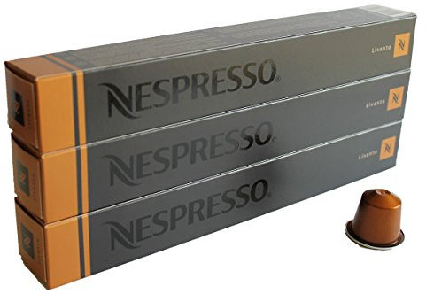 Nespresso Livanto Flavor Coffee 30 Capsules Pods 3 Sleeves