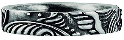 cai Herren Ring 925/- Sterling Silber Matt ohne Stein Silbergrau 132270754