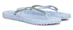 ILSE JACOBSEN HORNBÆK Women's Damen Glitzer Flip Flop, Cheerful01, Bluebell, 6 UK