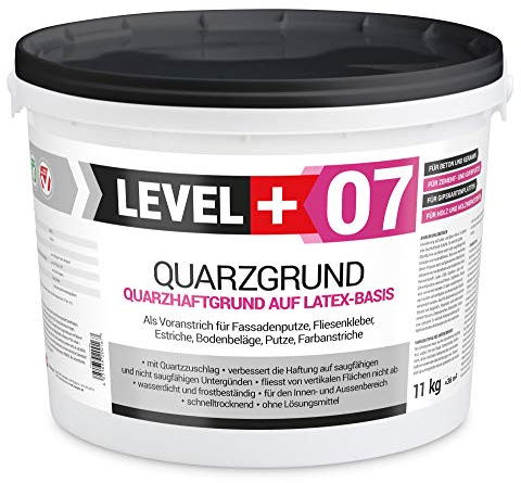 11 kg di fondo al quarzo per intonaco, primer per cemento, intonaco, bianco RM07