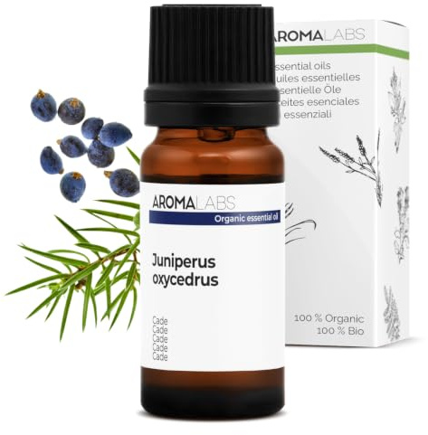 BIO - CADE Essential Oil - 10mL - 100% Pure, Natural, Chemotyped and AB Certified - AROMA LABS (French Brand)