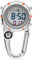 VOSAREA Karabiner Uhr Digital Sportuhren Angeln Wandern Klettern Mini Taschenuhr mit Kompass Camping Outdoor Activities Ärzte Krankenschwestern Orange