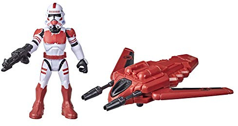Star Wars Shock Trooper Secure The City Figurine et véhicule de Classe d'équipement de Mission à l'échelle de 6,3 cm pour Enfants à partir de 4 Ans