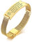 VNOX Personalized Medical ID Bracelet, Free Custom Medical Alert Bracelets for Men Women, Stainless Steel Gold Plated Mesh Band Adjustable Emergency Identification Wristband