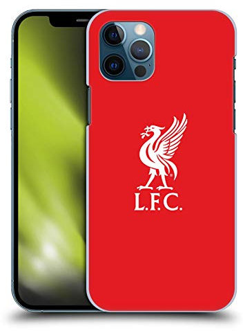 Head Case Designs Officially Licensed Liverpool Football Club White Logo In Red Liver Bird Hard Back Case Compatible With Apple iPhone 12 / iPhone 12 Pro