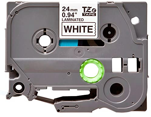 Q-Connect TZE-251 Klebeband, weiß/schwarz, 24 mm, Länge 8 m