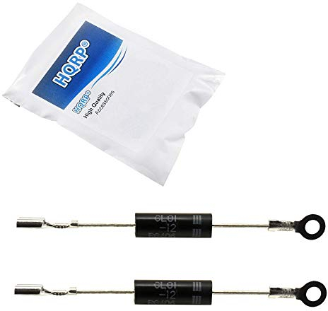 HQRP 2-Pack Microwave Oven Rectifier Diode 12kV 350mA compatible with CL01-12 HVM12 T3512 512TH RG406 512H T3512 3512 GE WB27X10930 Samsung DE91-70063D LG 6851W1A002E WB27X1160 5304417430 WP13091701