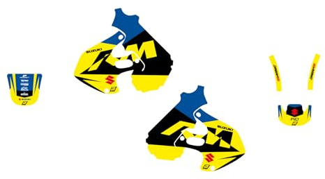 BLACKBIRD Grafiken Aufkleber Motorrad Cross Suzuki RM 125 250 1996 1997 1998 1999 2000 Grafiken Spoiler + Schutzbleche