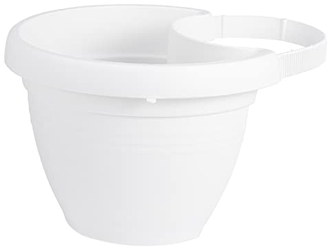 VALICLUD fallrohr blumentopf Regenrohr Pflanztopf Balkontopf Hängetopf Container Wand Topf Pflanzgefäß Regenfallrohre Pflanzer Eimer Regenrinne Übertopf für Draußen Balkon Weiß