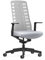 Interstuhl Bürostuhl Pure Active Edition - Der Bürostuhl der Sich Gewicht und Bewegung anpasst - ergonomische Smart-Spring Technologie - Made in Germany (1D-Armlehne, Weiß | Hellgrau)
