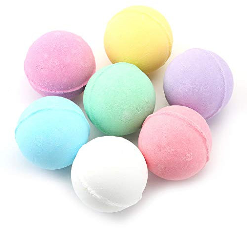 hetuioiyster 20g Bomba de baño pequeña Bola de Burbujas para aliviar el estrés Corporal Limpiador de Ducha hidratante Nuevo bicarbonato de Sodio, Bola de baño