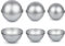 ds. distinctive style Bath Bomb Moulds 3 Pcs Assorted Size Aluminum Small Sphere Cake Tin Baking Mold for Cake Topper - 6cm,7cm,8cm
