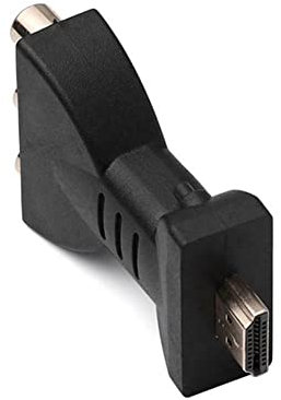 MOOKEENONE 7cm HDMI Male to 3 RCA Female Composite AV Audio Video Adapter Converter TV PC