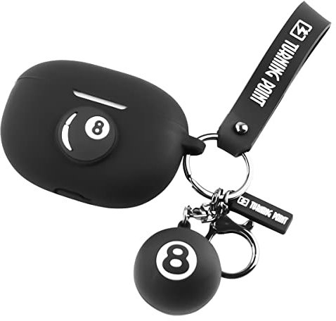 Case for Beats Studio Buds/Buds+ Case with Doll Anti-Lost Lanyard Keychain, XMBYGY Silicone Cartoon Charging Case Covers Compatible for Wireless Earbuds