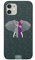 Tirita Phone Case Compatible with iPhone 11, Hard Cover Snap-On - Animals Pets Elephant Dark Gray