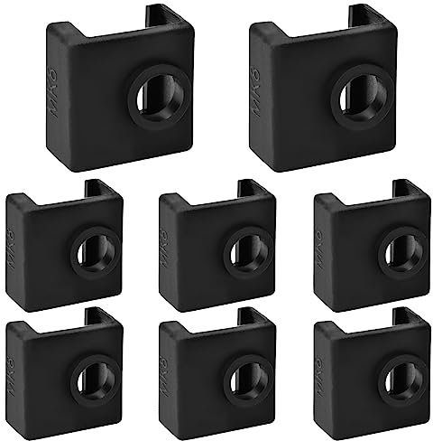 3D-Drucker-Silikonsocken, 8 Stück, Hotend Silikon-Socken, Heizblock, Silikonabdeckung für Creality Ender 3, Ender 3 Pro, Ender 5, Ender 5 Pro, CR 10 Serie, MK7/8/9 Hotend