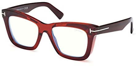 Tom Ford FT 5881-B BLUE BLOCK TRANSPARENT BROWN 52/19/135 Damenbrillen Brillen