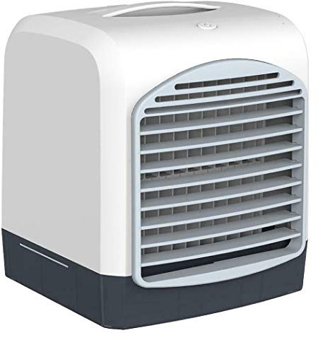Frefgikty Mini aire acondicionado portátil de escritorio USB pequeño ventilador de refrigeración humidificador aromaterapia enfriador de aire con tanque de agua de hielo