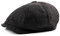 SDKZBFC Männer 8 Panel Newsboy Cap Tweed Cabbie Hut Snap Krempe Herringbone Atmungsaktiv Sommerhut Verstellbar Flache Mütze
