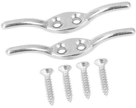 A ABSOPRO Boat Flagpole Cleat Hook Boat Deck Rope Cleat (Set of 2)