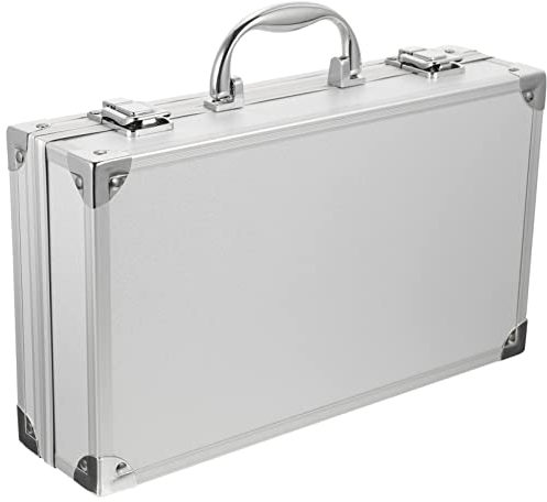toolbox lockable cosmetic case hard briefcases for men briefcase for women aluminum briefcase small travel cases hard case men's tools carrying case make up Miss flannel equipment