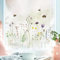 Wandtattoo Loft Fensterbilder Frühling mit Wildblumenwiese Frühling Motiv – A3 Bogen, Wiederverwendbar – Frühlingsdeko Fenster, Frühlingsbild Fenster, Fensterdeko Frühling, Fensterfolie Frühling