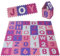 ALPIDEX Kinder Puzzlematten 86-teilig | Buchstaben & Zahlen | 36 Matten - 30 x 30 x 1cm | Spielteppich Baby Krabbelmatte Kinderteppich Puzzle Lernteppich XXL Bunt, Farbe:Rosa