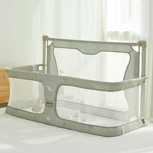3 En 1Cuna de Viaje, cuna bebe,120x50cm,Cuna colecho,Cama para bebé junto a la cama,moises para bebe,Centro Infantil Portátil con Cuna,cama cuna convertible,ventana de malla visible y transpirable ( C