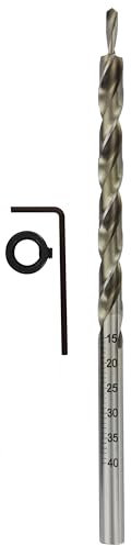 TIVOLY • Foret Étagé et Gradué accompagné de sa Butée de Profondeur • Spécial Bois pour noyer la Tête de Vis • Ø 9,5mm • Accessoire de Rechange Kit Assemblage Invisible