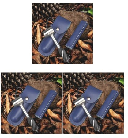 3 Set Handschneckenbohrer Holzbearbeitung Hand Schraube Bohrer für Camping Werkzeug Blau, 16 x 4 cm