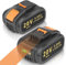 KUNLUN 2X 20V 5.0Ah Batterie Litio per Worx 20V WA3553 WA3556 WA3551 WA3572 WA3551.1 WR142E WX390 WX176 WX178 WU268 WX166.4 WX372.1 WX800 WG259E WA3760 WA3881