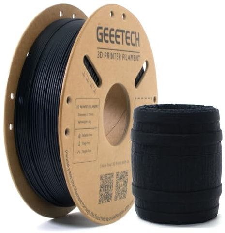 GEEETECH Kohlefaser PLA Filament, CF PLA Filament 1,75 +/- 0,02 mm, 1 kg Spule für 3D-Druck,Blau,Carbon Fibre pla