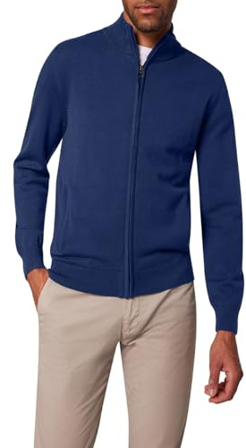 Pierre Cardin Herren Pullover Rundhals Strickjacke StKrgRV | Männer Basic Strickpulli | Mordern Fit