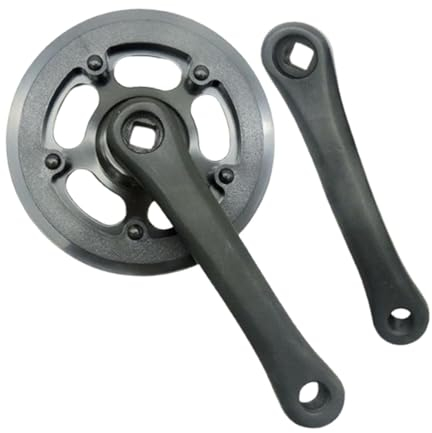 QSTDGVPW Kinder Fahrrad Kurbelgarnitur Platz Loch Radfahren Zubehör Single Speed Kinder Kurbel Set