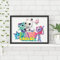 Themed Gabby's Dollhouse Print - Cat Group Pawtastic Poster Kids Wall Art (21cm x 29.7cm - A4)