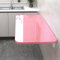 Wandmontierter Klapptisch für Wohnung, Arbeitszimmer, funktionaler Klapptisch, zusammenklappbarer Hängeschrank für Schlafzimmer, kompakter, faltbarer Wandschreibtisch, 39,9 x 30 cm, Weiß/Rosa