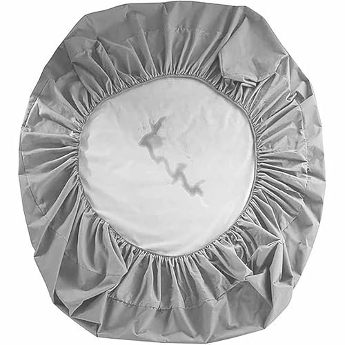 Wasserdichter Matratzenschoner für Doppelbett, rund, Matratzenauflage, Spannbetttuch, Matratzenschoner, Durchmesser 210 cm