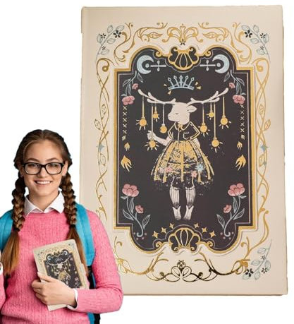 usefulbeauty Gothic-Skizzenbuch, Gothic-Planer-Notizbuch - Notizbuch-Handbuch | Notizbuch für Erwachsene, antike Vintage-Tagebücher, Halloween-Notizbuch, leuchtende Farben für Arbeitsnotizen