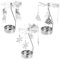SHOWERORO 3St Hot Swivel Kerzenhalter Drehlicht Fliegender Hexen-Kerzenkarussell-Topper Kerzendreher-Topper küchendekoration Weihnachten Kerzenhalter- Kerze Tablett Metall Silver