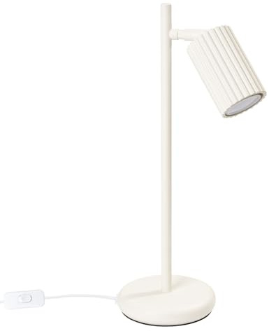 SOLLUX lighting Tischlampe Nachttischlampe Aluminium 14,5 x 19,5 x 43 cm Karbon Beige