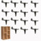 15 Pcs Shelf Support Pins Nickel Plated 3mm Set, Shelf Support Pegs, Shelf Pins, Kitchen Cupboard Shelf Supports, Cupboard Shelf Pegs for Secure Shelf Fitting